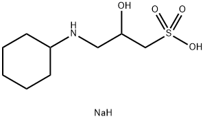 3-(环己氨基)-2-羟基-1-丙磺酸钠盐 结构式