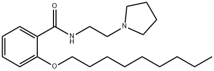 o-(Nonyloxy)-N-[2-(1-pyrrolidinyl)ethyl]benzamide 结构式