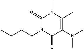 3-butyl-5-dimethylamino-1,6-dimethyl-pyrimidine-2,4-dione 结构式