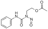 2-(1-亚硝基-3-苯基脲基)乙基 乙酸酯 结构式