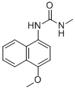 1-(4-Methoxy-1-naphthyl)-3-methylurea 结构式