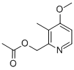 2-乙酰氧甲基-3-甲基-4-甲氧基吡啶 结构式