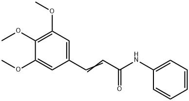 N-Phenyl-3-(3,4,5-trimethoxyphenyl)propenamide 结构式