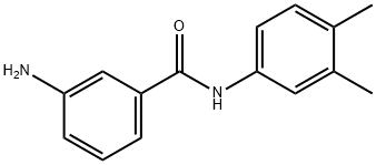 3-氨基-N-(3,4-二甲基苯基)苯甲酰胺 结构式