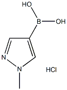 1-甲基吡唑-4-硼酸盐酸盐 结构式