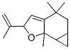 2H-Cyclopropa[g]benzofuran, 4,5,5a,6,6a,6b-hexahydro-4,4,6b-trimethyl-2-(1-methylethenyl)- 结构式