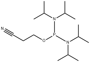 双(二异丙基氨基)(2-氰基乙氧基)膦 结构式