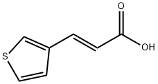 反-3-(3-噻吩基)丙烯酸 结构式