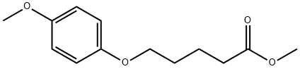 5-(4-甲氧基苯氧基)戊酸甲酯 结构式