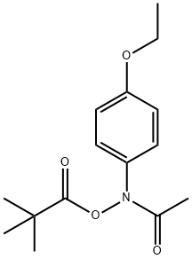 N-(pivaloyloxy)phenacetin 结构式