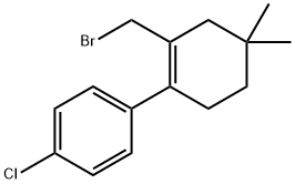 1-[2-(溴甲基)-4,4-二甲基-1-环己烯-1-基]-4-氯-苯 结构式