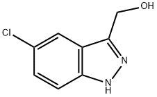 5-氯-3-羟甲基-1H-吲唑 结构式