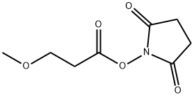 2,5-Dioxopyrrolidin-1-yl 3-methoxypropanoate 结构式