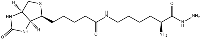 N-生物素酰基-L-赖氨酸酰肼 结构式