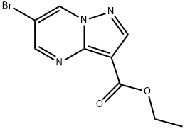 6-溴吡唑并[1,5-A]嘧啶-3-羧酸乙酯 结构式