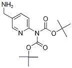 5-氨基乙基-2-(N,N-二叔丁氧羰氨基)吡啶 结构式