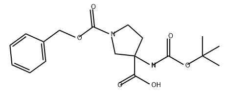 1-((Benzyloxy)carbonyl)-3-((tert-butoxycarbonyl)amino)pyrrolidine-3-carboxylicacid