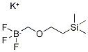 (2-三甲基甲硅烷基)乙氧基甲基三氟硼酸钾 结构式