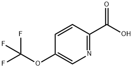 5-(三氟甲氧基)吡啶-2-甲酸 结构式