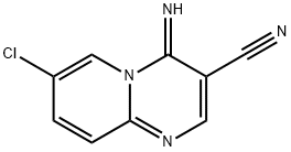 3-Cyano-4-imino-7-chloro-4H-pyrido[1,2-a]-pyrimidine 结构式