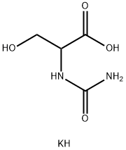 N-CARBAMYL-DL-SERINE POTASSIUMCRYSTALLIN E 结构式