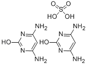 4,6-DIAMINO-2-HYDROXY-PYRIMIDINE HEMISULFATE SALT 结构式