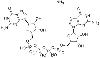 DIGUANOSINE TETRAPHOSPHATE AMMONIUM SALT 结构式