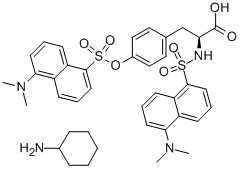 N,O-DIDANSYL-L-TYROSINE MONOCYCLOHEXYLAMMONIUM SALT 结构式