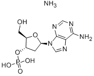 2'-DEOXYADENOSINE-3'-MONOPHOSPHATE AMMONIUM SALT 结构式