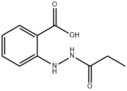 Benzoic acid, 2-[2-(1-oxopropyl)hydrazino]- (9CI) 结构式