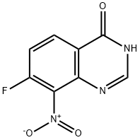 7-fluoro-8-nitroquinazolin-4-ol 结构式
