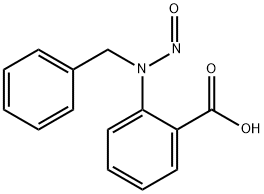 N-苄基-N-亚硝基-2-氨基苯甲酸 结构式