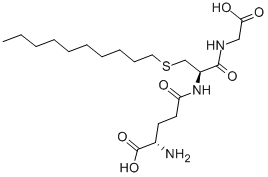 S-DECYLGLUTATHIONE 结构式