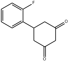 5-(2-FLUORO-PHENYL)-CYCLOHEXANE-1,3-DIONE 结构式