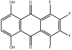 1,2,3,4-四氟-5,8-二羟基蒽并醌 结构式