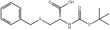 N-BOC-S-苄基-D-半胱氨酸 结构式