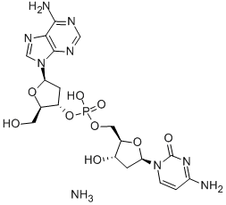 2'-DEOXYADENYLYL(3'5')-2'-DEOXYCYTIDINE AMMONIUM 结构式