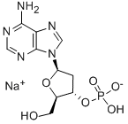 2ˊ-脱氧腺苷 3ˊ-一磷酸一钠盐 结构式