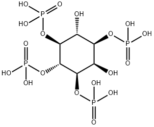 D-MYO-INOSITOL 1,3,4,5-TETRAKIS-PHOSPHATE AMMONIUM SALT 结构式