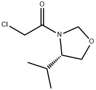 Oxazolidine, 3-(chloroacetyl)-4-(1-methylethyl)-, (S)- (9CI) 结构式