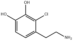 4-(2-氨基乙基)-3-氯苯-1,2-二醇 结构式