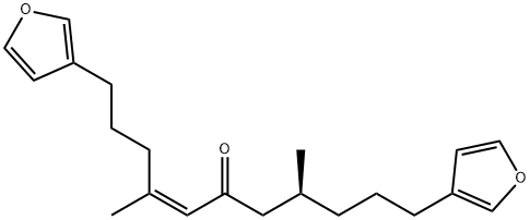 (4Z,8S)-1,11-Di-3-furanyl-4,8-dimethyl-4-undecen-6-one 结构式