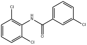 3-氯-N-(2,6-二氯苯基)苯甲酰胺 结构式