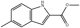 5-甲基-1H-吲哚-2-羧酸甲酯 结构式