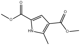 5-甲基-1H-吡咯-2,4-二甲酸二甲酯 结构式