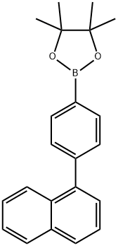 4-(萘-1-基)苯硼酸频哪醇酯 结构式