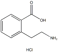 2-(2-氨基乙基)苯甲酸盐酸盐 结构式