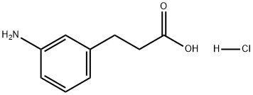 3-氨基苯丙酸盐酸盐 结构式
