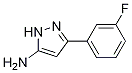 3-(3-氟苯基)-5-氨基吡唑 结构式