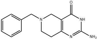 2-AMINO-5,6,7,8-TETRAHYDRO-6-(PHENYLMETHYL)PYRIDO[4,3-D]PYRIMIDIN-4(3H)-ONE 结构式